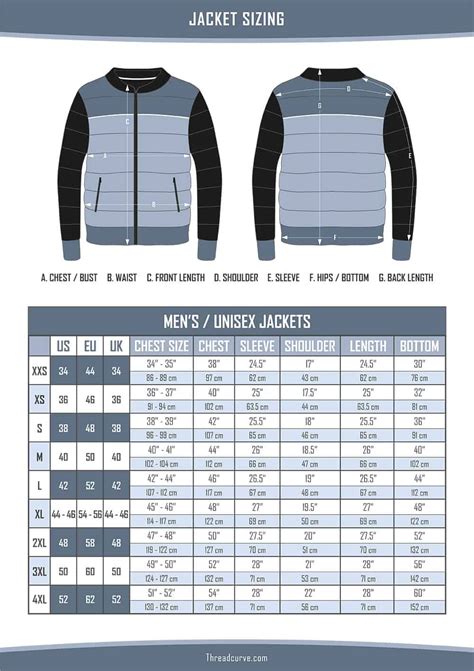 gucci jacket size chart